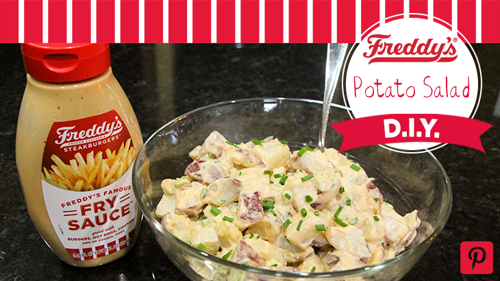 Freddy's World's Easiest Potato Salad D.I.Y Pinterest Post.